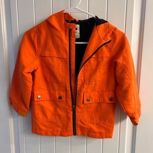 Gymboree Orange Hooded Jacket - Toddler Boys XS (4)
